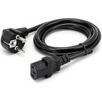 Primex Px-P418 1.5 Metre Lüks Power Kablosu, 3X1.5mm Kalın Full Bakır Psu Güç Kablosu, Pc Power Supply Monitör Mining Sistemleri İçin Siyah Kablosu