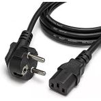 Primex Px-Pwr15 1.5 Metre Pc Power Supply Güç Kablosu, 3X0.75mm Full Bakır Psu Power Kablo, Bilgisayar Kasa Monitör Yazıcı Ups Uyumlu Elektronik Cihazlar İçin Standart Güç Kablosu
