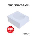 princo budget CD&DVD Zarfı Beyaz 80gr 100 Lü Paket Pencereli