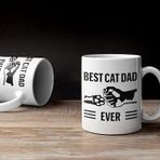 print dore Kedi Baba Kupa, En İyi Kedi Baba Kupa, Kedi Kupa, Kedi Hediye Kupa, Kedi Bi İngilizce Kupa