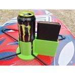 Print Zone Stand Up Paddle (Sup) Board Uyumlu Bardaklık ve Telefon Tutucu Organizer - Yeşil