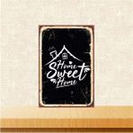 Printhome Ahşap Vintage Tablo " Home Sweet Home" Ahşap Mdf 25X35CM