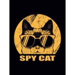 Printhome Ahşap Vintage Tablo " Spy Cat" Ahşap Mdf 25X35CM