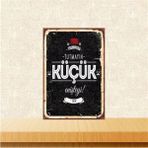Printhome Ahşap Vintage Tablo " Tutmayın Küçük Enişteyi" Ahşap Mdf 25X35CM