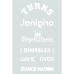 Printhome Araba Arka Cam Sticker Seti Oto Sticker Araba Sticker Model 3 Beyaz Renk 15X30 cm