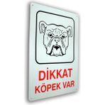 Printhome Pano Metal Iş Güvenliği Levhası Dikkat Köpek Var 25,5X36 Cm.