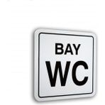 Printhome Pvc Elegan Yazı Bay Wc 12X12CM