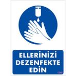 Printhome Uyari Levhalari "ellerinizi Dezenfekte Edin" Pvc 25*35