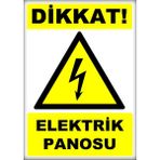 Printhome Uyarı ve Yönlendirme Levhaları " Dikkat Elektrik Panosu " 25X35CM Dekota Levha
