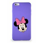 PrintiFy Apple Apple iPhone 6 Plus Soft Premier Kapak Minnie Mouse-c Tasarımlı Silikon Kılıf - Mor