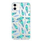 PrintiFy Apple iPhone 11 ile Uyumlu 1mm Slim Fit Nazar Boncuğu 3 Baskılı Şeffaf Kılıf