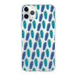 PrintiFy Apple iPhone 11 Pro ile Uyumlu 1mm Slim Fit Nazar Boncuğu 4 Baskılı Şeffaf Kılıf