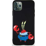 Printify Apple Iphone 11 Pro Max Soft Premier Kapak Bay Yengeç Tasarımlı Silikon Kılıf - Siyah
