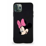 PrintiFy Apple iPhone 11 Pro Max Soft Premier Kapak Minnie Mouse-b Tasarımlı Silikon Kılıf - Siyah