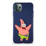 Printify Apple Iphone 11 Pro Max Soft Premier Kapak Patrick Yıldız Tasarımlı Silikon Kılıf - Lacivert