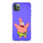 Printify Apple Iphone 11 Pro Max Soft Premier Kapak Patrick Yıldız Tasarımlı Silikon Kılıf - Mor