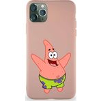 Printify Apple Iphone 11 Pro Max Soft Premier Kapak Patrick Yıldız Tasarımlı Silikon Kılıf - Pudra