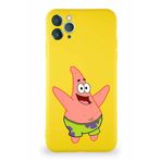 Printify Apple Iphone 11 Pro Max Soft Premier Kapak Patrick Yıldız Tasarımlı Silikon Kılıf - Sarı