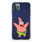 Printify Apple Iphone 11 Pro Max Soft Premier Kapak Patrick Yıldız Tasarımlı Silikon Lacivert Kılıf