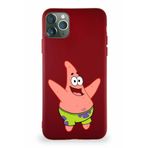 Printify Apple Iphone 11 Pro Max Soft Premier Kapak Patrick Yıldız Tasarımlı Silikon Mürdüm Kılıf