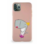Printify Apple Iphone 11 Pro Max Soft Premier Kapak Pearl Yengeç Tasarımlı Silikon Kılıf - Pudra