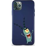 Printify Apple Iphone 11 Pro Max Soft Premier Kapak Plankton Tasarımlı Silikon Kılıf - Lacivert