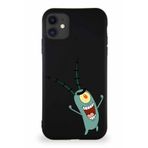 Printify Apple Iphone 11 Pro Max Soft Premier Kapak Plankton Tasarımlı Silikon Kılıf - Siyah