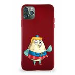 Printify Apple Iphone 11 Pro Max Soft Premier Kapak Puff Tasarımlı Silikon Kılıf - Mürdüm