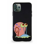 Printify Apple Iphone 11 Pro Max Soft Premier Kapak Salyangoz Gary Tasarımlı Silikon Kılıf - Siyah