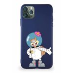 Printify Apple Iphone 11 Pro Max Soft Premier Kapak Sandy Tasarımlı Silikon Lacivert Kılıf