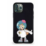 Printify Apple Iphone 11 Pro Max Soft Premier Kapak Sandy Tasarımlı Silikon Siyah Kılıf