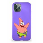 Printify Apple Iphone 11 Pro Soft Premier Kapak Patrick Yıldız Tasarımlı Silikon Kılıf - Mor