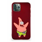 PrintiFy Apple Iphone 11 Pro Soft Premier Kapak Patrick Yıldız Tasarımlı Silikon Kılıf - Mürdüm