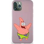 Printify Apple Iphone 11 Pro Soft Premier Kapak Patrick Yıldız Tasarımlı Silikon Kılıf - Pudra