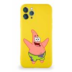 Printify Apple Iphone 11 Pro Soft Premier Kapak Patrick Yıldız Tasarımlı Silikon Kılıf - Sarı