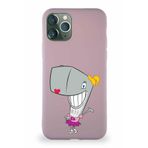 Printify Apple Iphone 11 Pro Soft Premier Kapak Pearl Yengeç Tasarımlı Silikon Kılıf - Pudra
