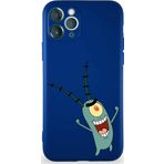 Printify Apple Iphone 11 Pro Soft Premier Kapak Plankton Tasarımlı Silikon Kılıf - Lacivert