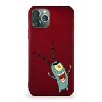 Printify Apple Iphone 11 Pro Soft Premier Kapak Plankton Tasarımlı Silikon Kılıf - Mürdüm