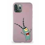 Printify Apple Iphone 11 Pro Soft Premier Kapak Plankton Tasarımlı Silikon Kılıf - Pudra