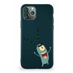 Printify Apple Iphone 11 Pro Soft Premier Kapak Plankton Tasarımlı Silikon Kılıf - Yeşil