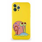 Printify Apple Iphone 11 Pro Soft Premier Kapak Salyangoz Gary Tasarımlı Silikon Kılıf - Sarı