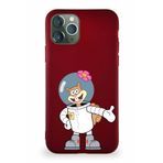 Printify Apple Iphone 11 Pro Soft Premier Kapak Sandy Tasarımlı Silikon Kılıf - Mürdüm