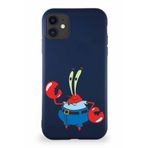 Printify Apple Iphone 11 Soft Premier Kapak Bay Yengeç Tasarımlı Silikon Kılıf - Lacivert