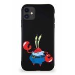 Printify Apple Iphone 11 Soft Premier Kapak Bay Yengeç Tasarımlı Silikon Kılıf - Siyah