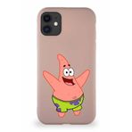 Printify Apple Iphone 11 Soft Premier Kapak Patrick Yıldız Tasarımlı Silikon Kılıf - Pudra