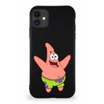 PrintiFy Apple Iphone 11 Soft Premier Kapak Patrick Yıldız Tasarımlı Silikon Kılıf - Siyah