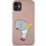 Printify Apple Iphone 11 Soft Premier Kapak Pearl Yengeç Tasarımlı Silikon Kılıf - Pudra