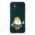 PrintiFy Apple Iphone 11 Soft Premier Kapak Puff Tasarımlı Silikon Kılıf - Yeşil