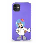 Printify Apple Iphone 11 Soft Premier Kapak Sandy Tasarımlı Silikon Kılıf - Mor