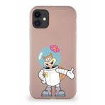Printify Apple Iphone 11 Soft Premier Kapak Sandy Tasarımlı Silikon Kılıf - Pudra